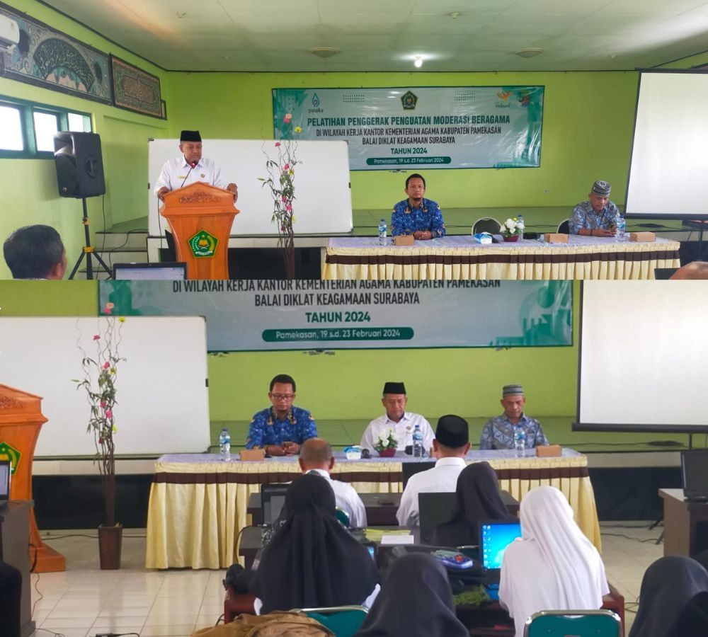 Balai Diklat Keagamaan Surabaya Gelar Pelatihan Moderasi Beragama Di Kemenag Pamekasan 8651