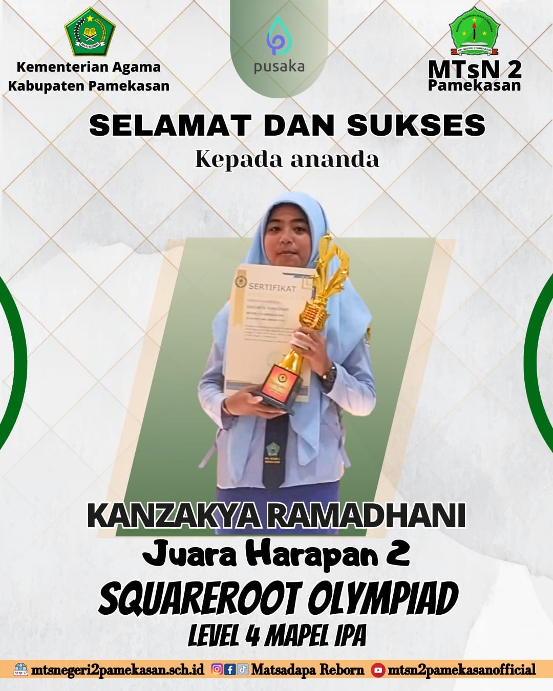 juara harapan 2 squareroot olympiad level 4 mapel ipa