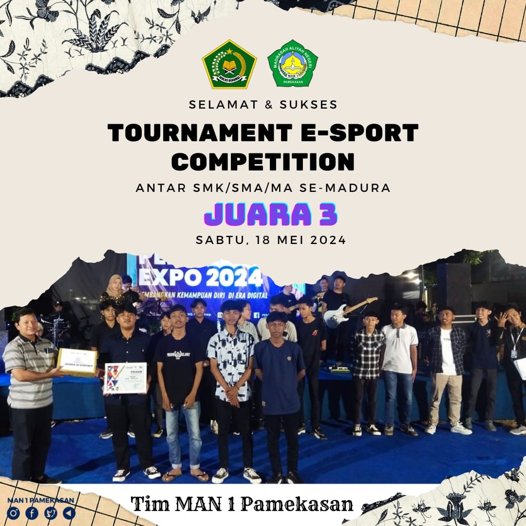 juara 3 tournament e-sport