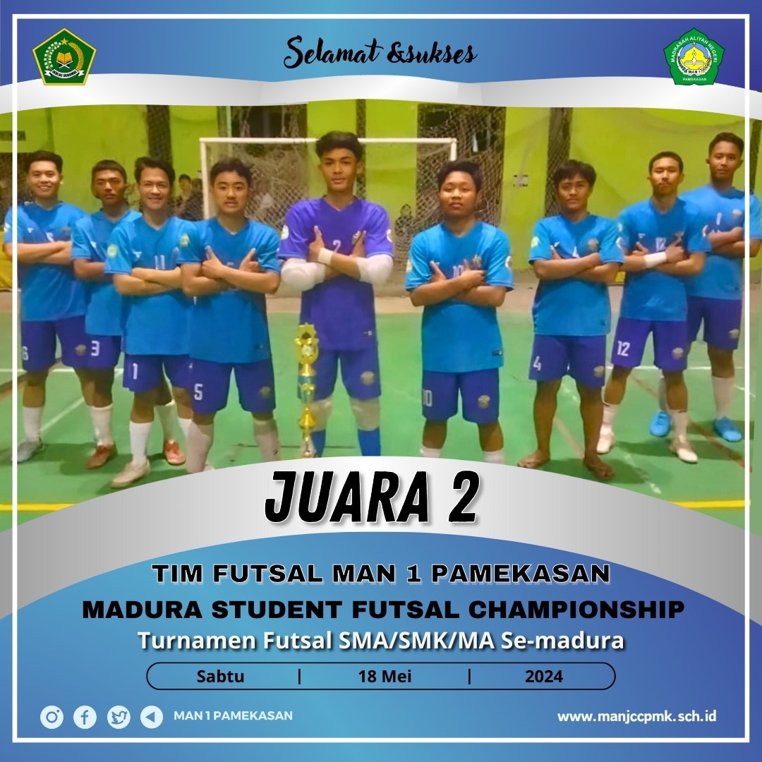 juara 2 madura student futsal championship